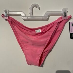 Wild Fable Women's Side Tab Extra Cheeky Bikini Bottom Pink L(12-14) NWT